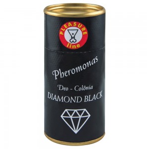 Foto1 - PERFUME DIAMOND BLACK DEO COLÔNIA MASCULINA PHEROMONAS 20ML PLEASURE LINE