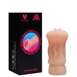 Foto4 - Masturbador Formato Vagina com Lábios Texturizados - Girl 04 - Vibe Toys