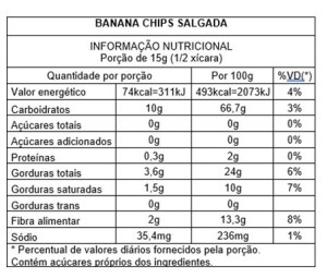 Foto3 - Banana Chips Salgada Pote 200G