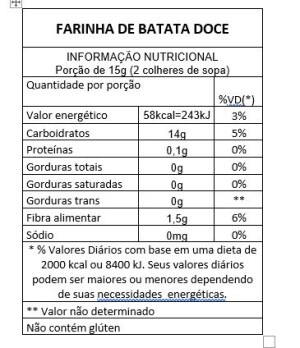 Foto3 - Farinha de Batata Doce - Pote 300G