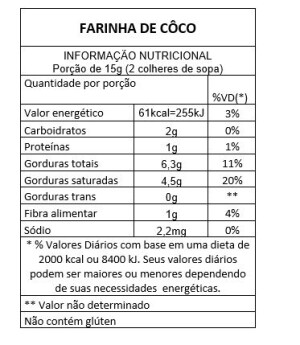 Foto3 - Farinha de Coco - Pote 250G