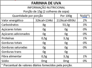 Foto3 - Farinha de Uva - Pote 250G