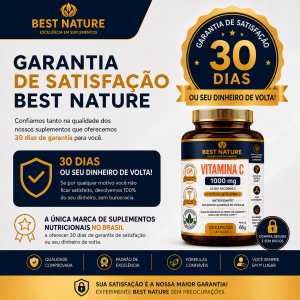 Foto7 - VITAMINA C 1.000mg Ácido Ascórbico Puro 120 Cápsulas 60 Porções