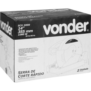 Foto1 - Serra de corte rápido SCV 2000 VONDER