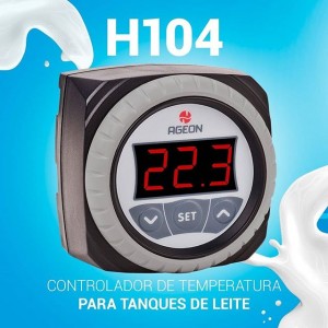 Foto1 - Controlador de Temperatura Ageon H104 Color - Resfriadores de Leite