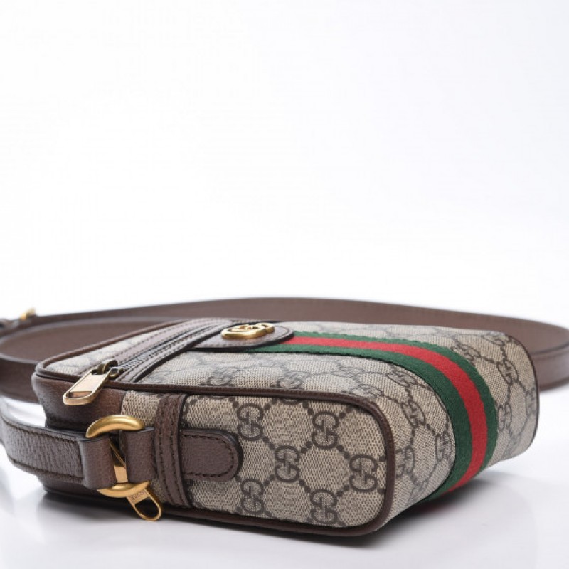 CROSSBODY GUCCI GG SUPREME WEB OPHIDIA MONOGRAM - Bolsas de Luxo