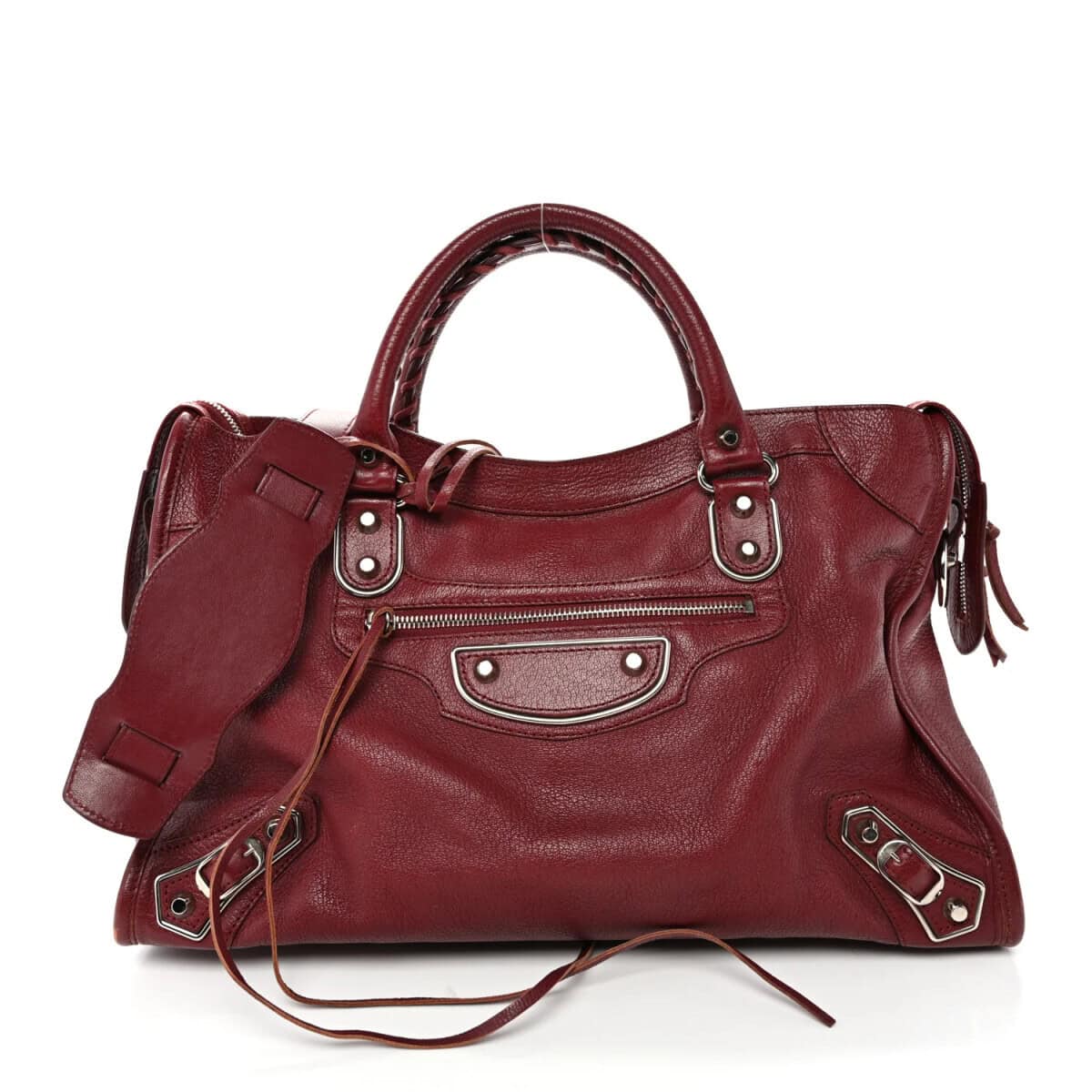 Imagem do produto BOLSA BALENCIAGA CITY CHEVRE METALIC MEDIA VINHO