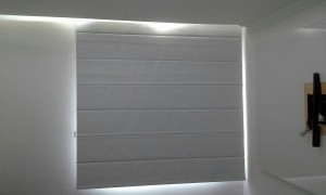 Foto7 - Cortina Romana Blackout - Coleção Pinpoint - Medida 1,80 x 1,80