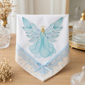 Foto1 - Matriz de Bordado Anjo - Religioso Cristão Católico - download imediato
