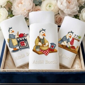 Foto3 - 3 Matrizes de Bordado Gansos Farm house na Cozinha Country - Goose Kitchen Embroidery Designs