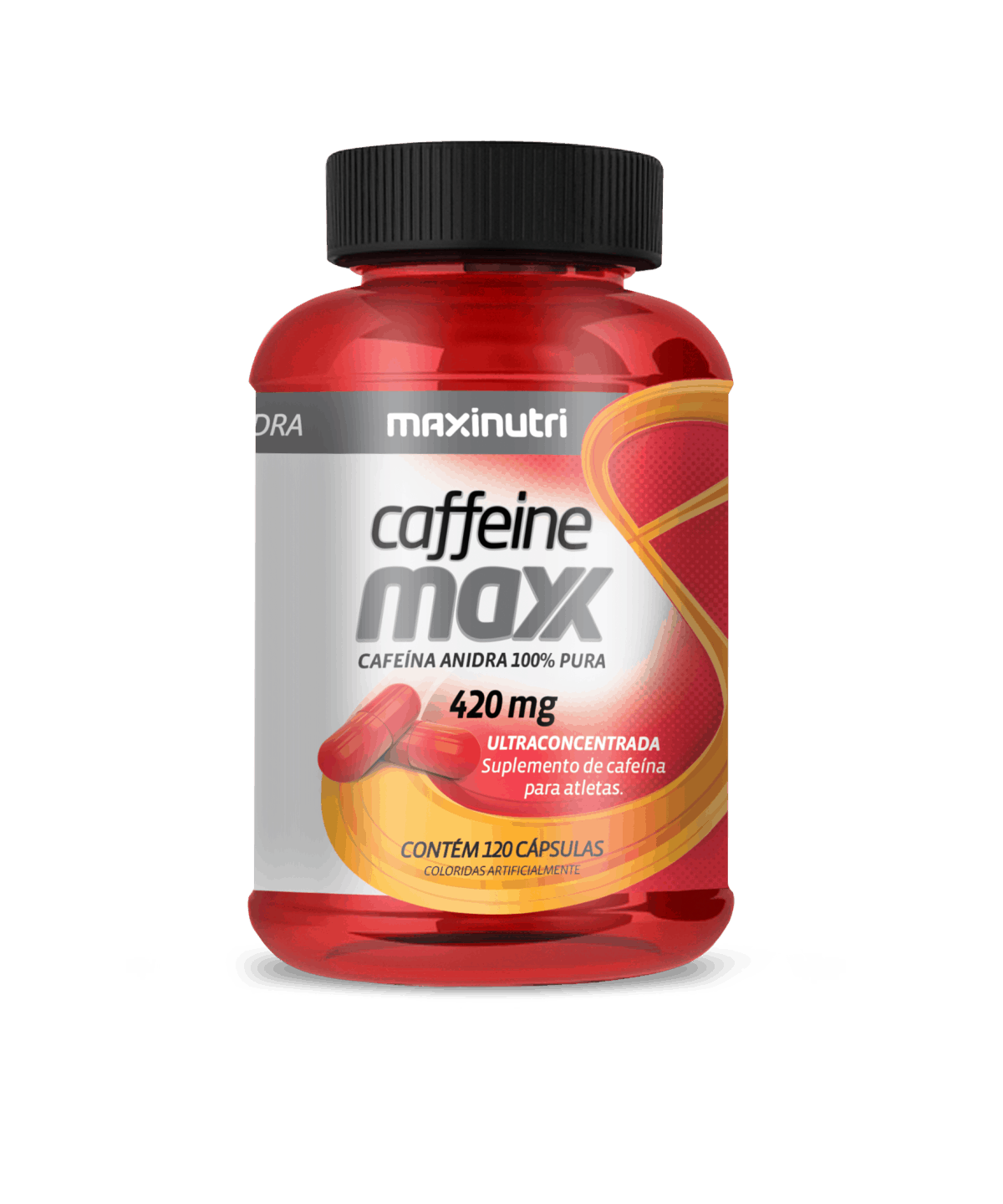Foto 1 - Caffeine Maxx 420mg Maxinutri c/ 120 cápsulas