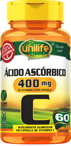 Foto1 - Vitamina C "Ácido Áscorbico" 400mg c/ 60 cápsulas