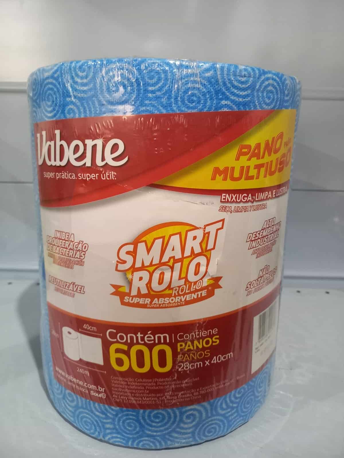 Imagem do produto Pano Multiuso - Smart Rolo - Vabene - 600 panos