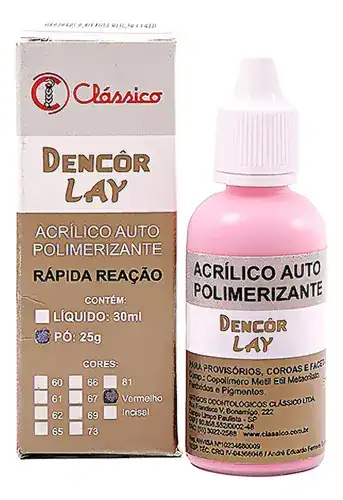 Imagem do produto ACRILICO DENCOR LAY PÓ 25 GR VERMELHO
