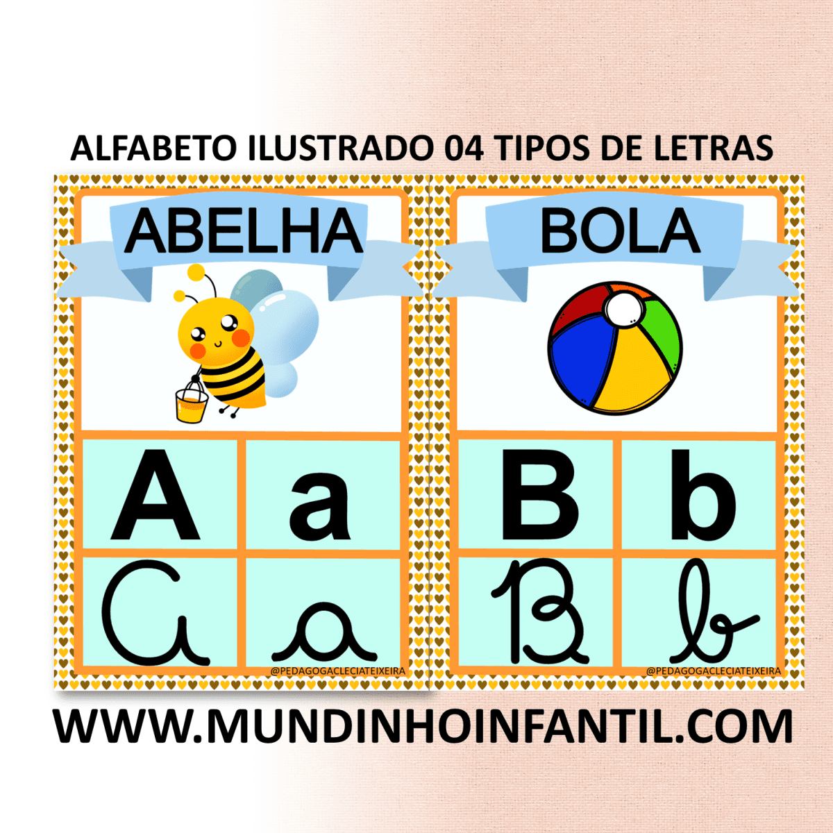 Imagem do produto Alfabeto ilustrado 04 tipos de letras