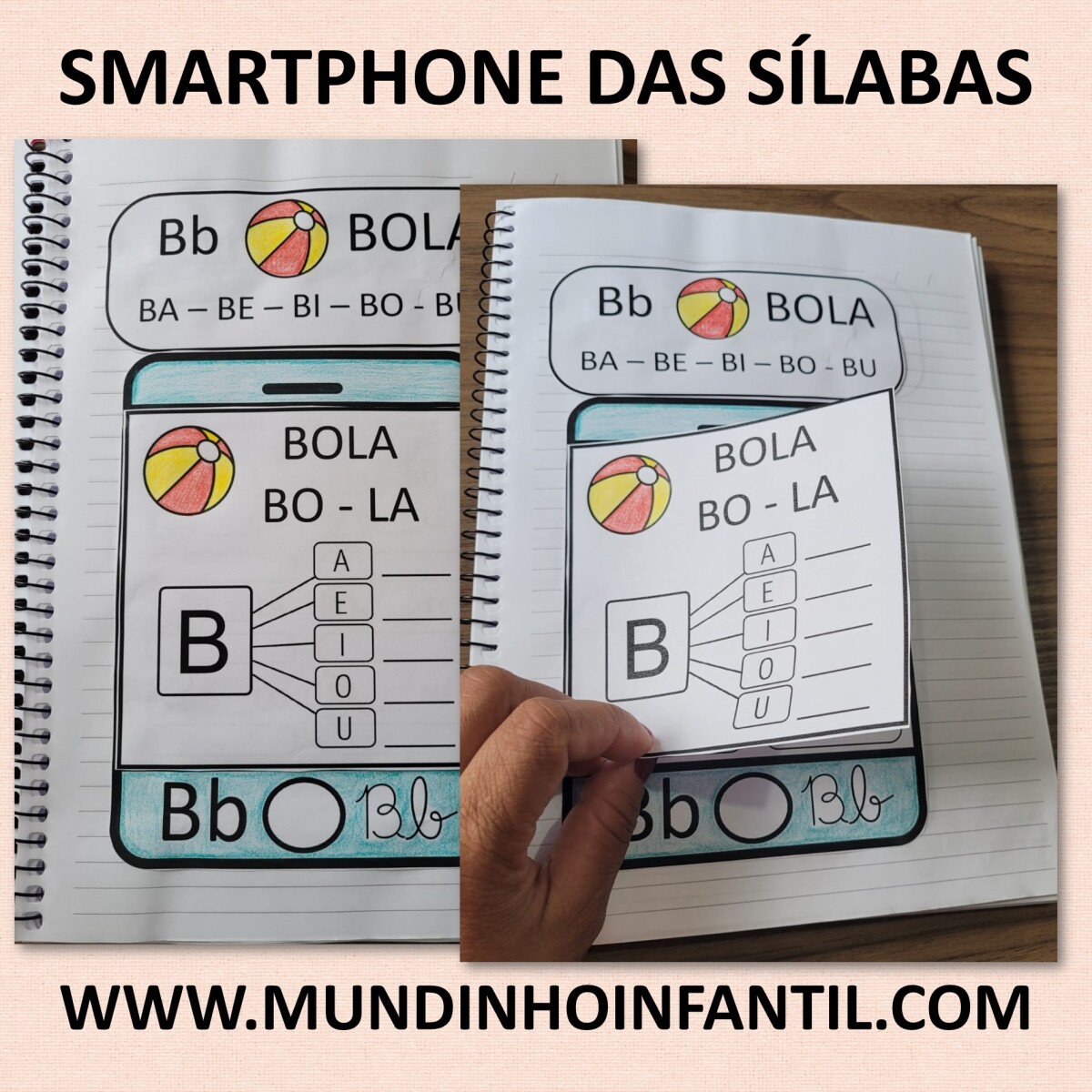 Imagem do produto Atividades sílabas simples smartphone das sílabas