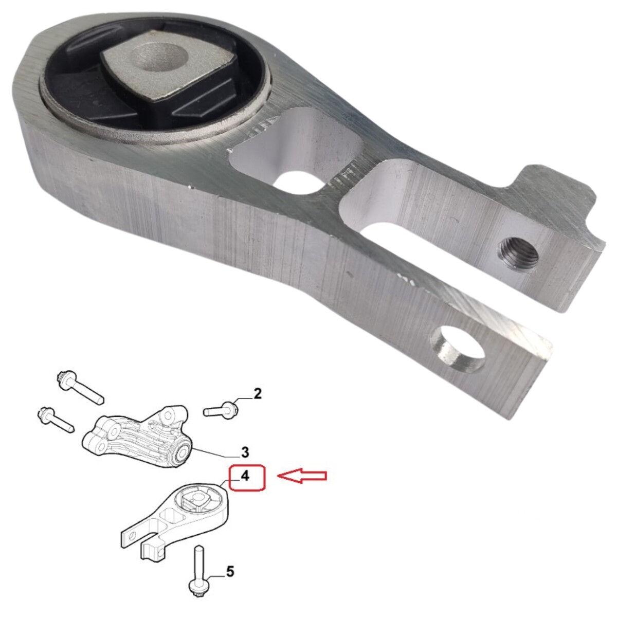 Imagem do produto Coxim Inferior Câmbio Toro 1.8 / Renegade 1.8