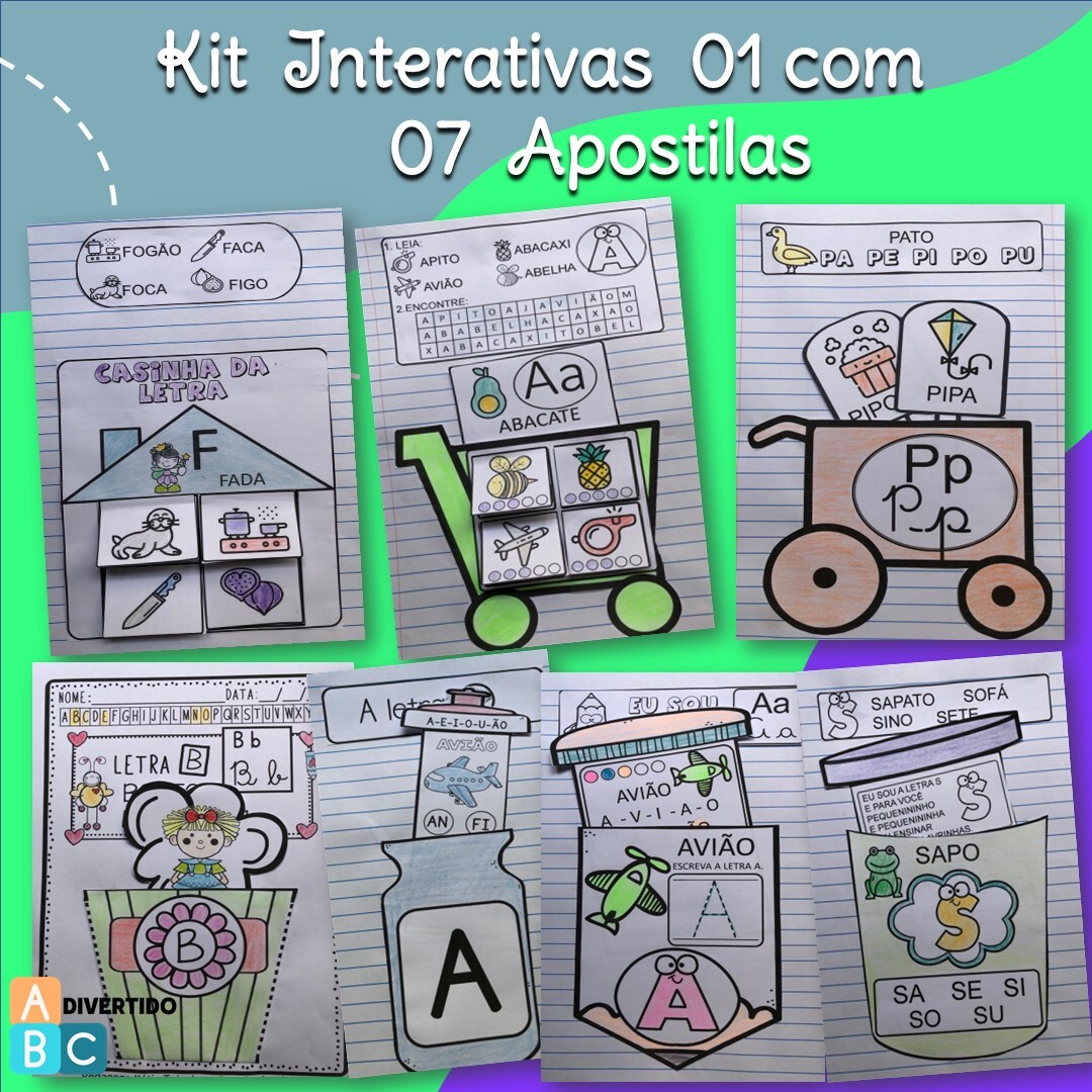 Imagem do produto Kit Interativas 01 com 07 Apostilas