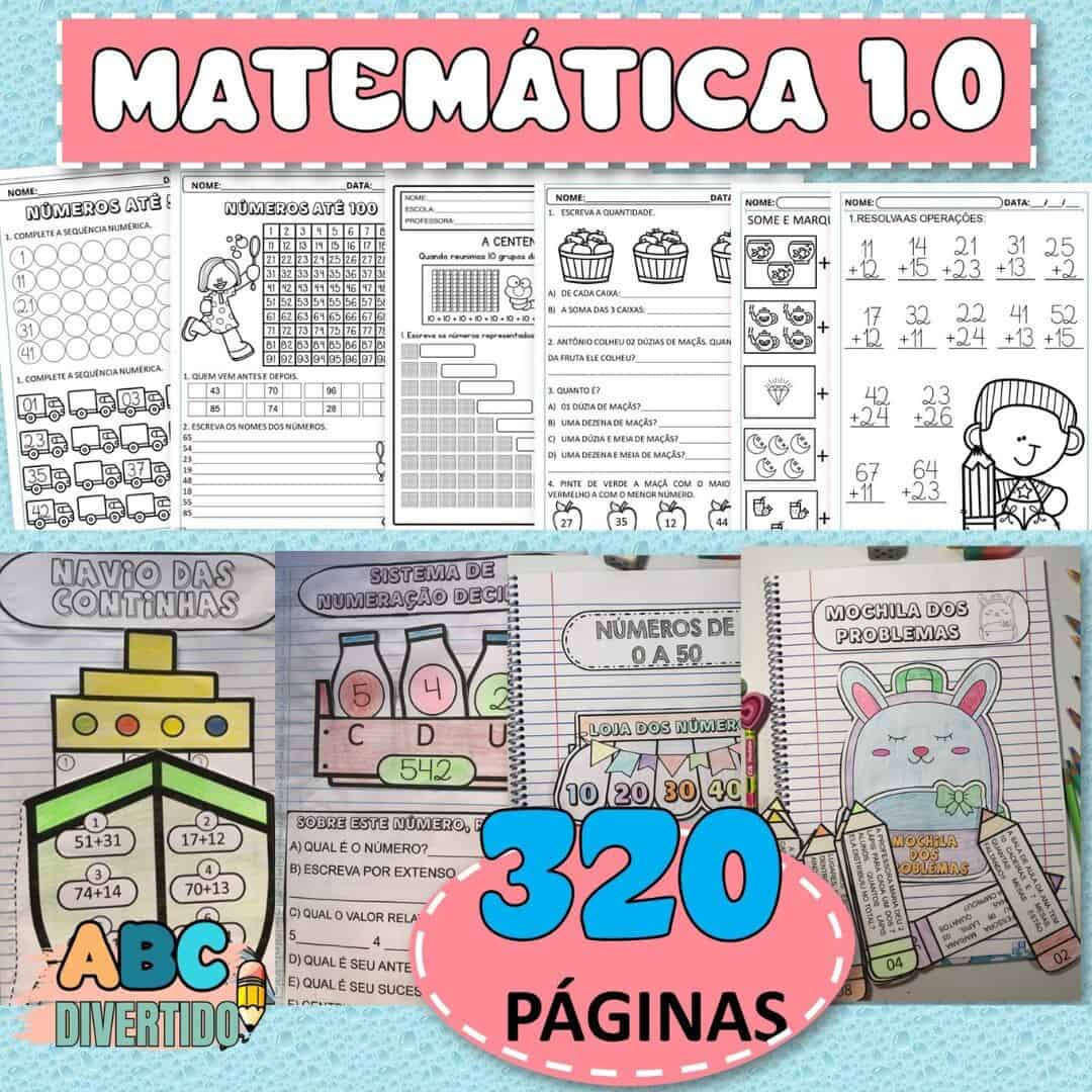 Imagem do produto Pacote de Atividades de Matemática com 320 Páginas 1.0