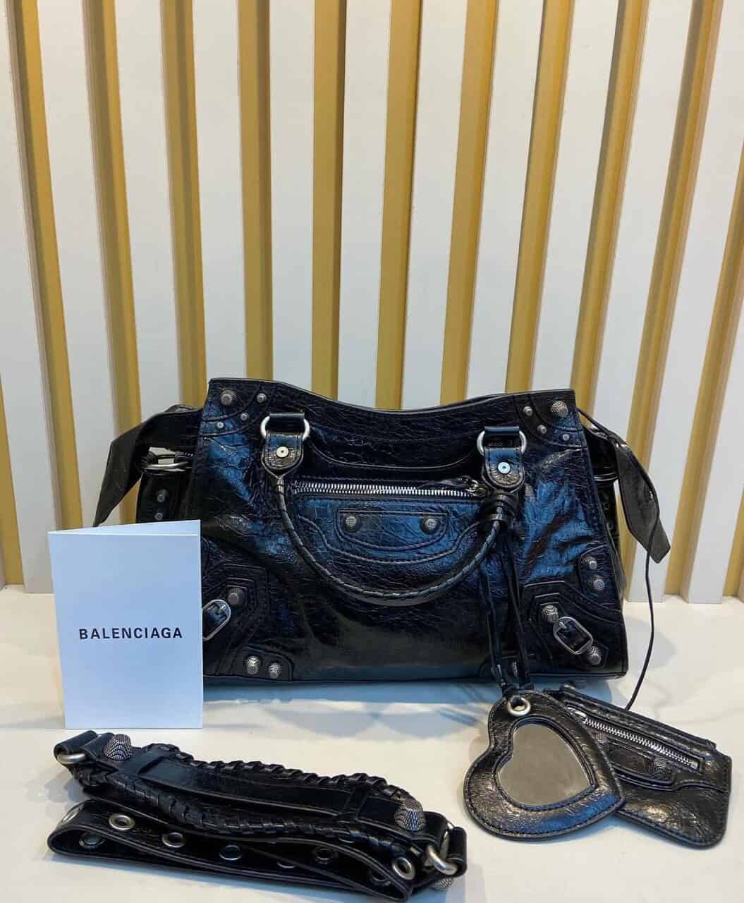 BOLSA BALENCIAGA NEO CAGOLE CITY GRANDE PRETA - Bolsas de Grife