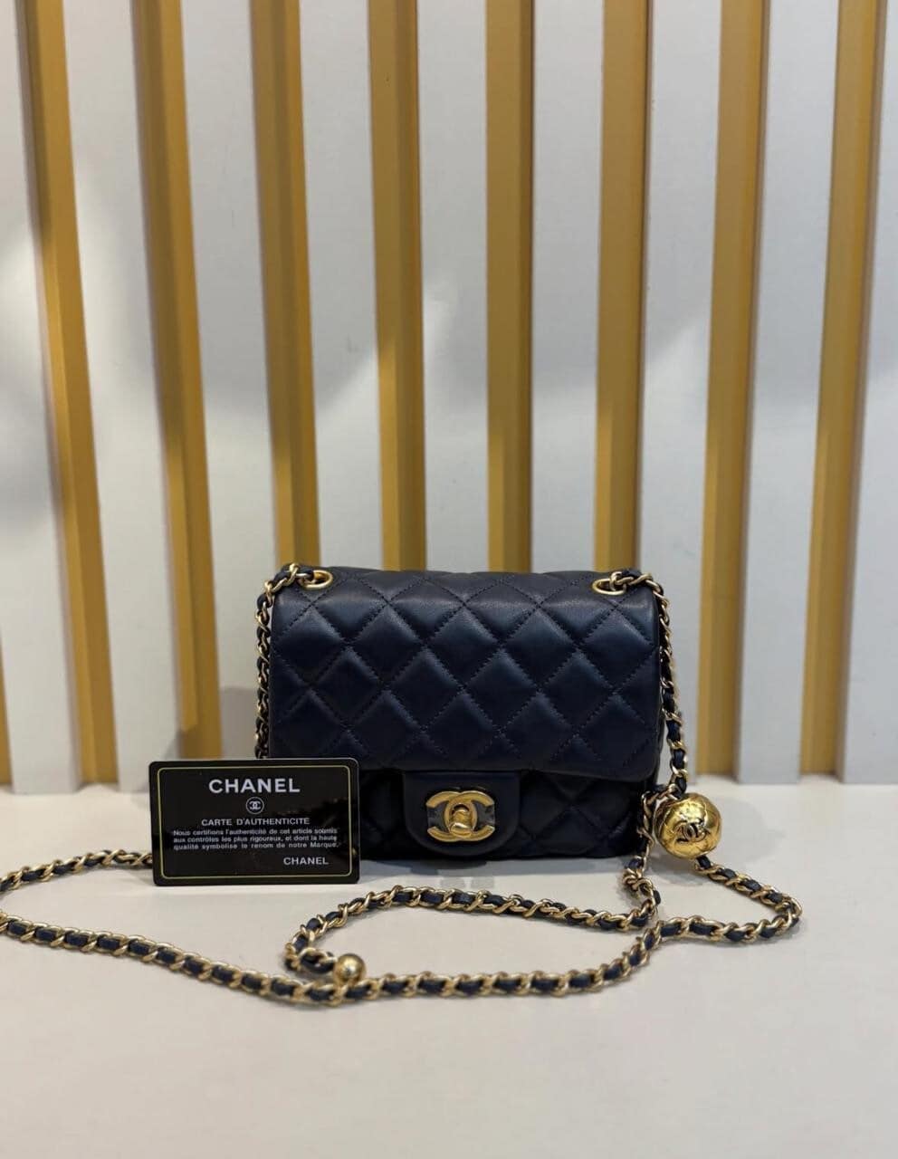 BOLSA CC PEARL CRUSH LAMBSKIN MINI PRETA - Bolsas de Grife - Venda