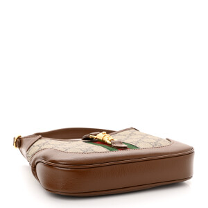 BOLSA GUCCI WEB JACKIE 1961 PEQUENA MONOGRAM - Bolsas de Grife