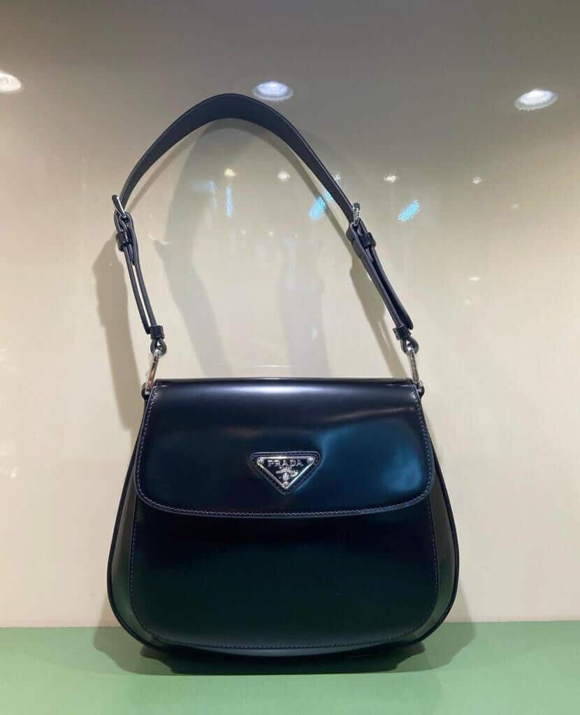 BOLSA PRADA SPAZZOLATO CLEO PRETA - Bolsas de Grife - Venda de Bolsas