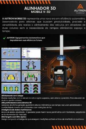Foto2 - ALINHAMENTO AUTOMOTIVO 3D MOVEL MOBILE V-3D
