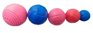 Foto2 - KIT 2 - BOLAS DE BORRACHA MACIÇA (45mm)