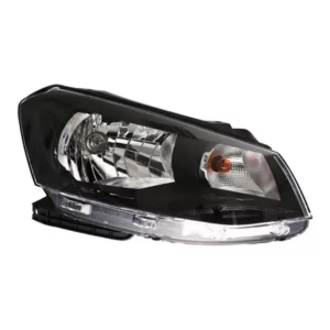 Foto2 - Farol Gol G6 2013 a 2016 Foco Simples Mascara Negra