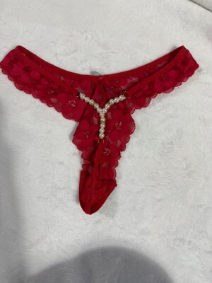 Foto2 - Calcinha Renda com Detalhes em Pérola
