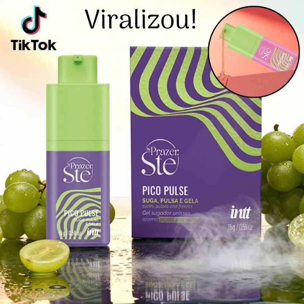 Foto 1 - Pico Pulse Gel Unissex Prazer Vibtador Sugador Líquido Pulsa Vibra Aquece