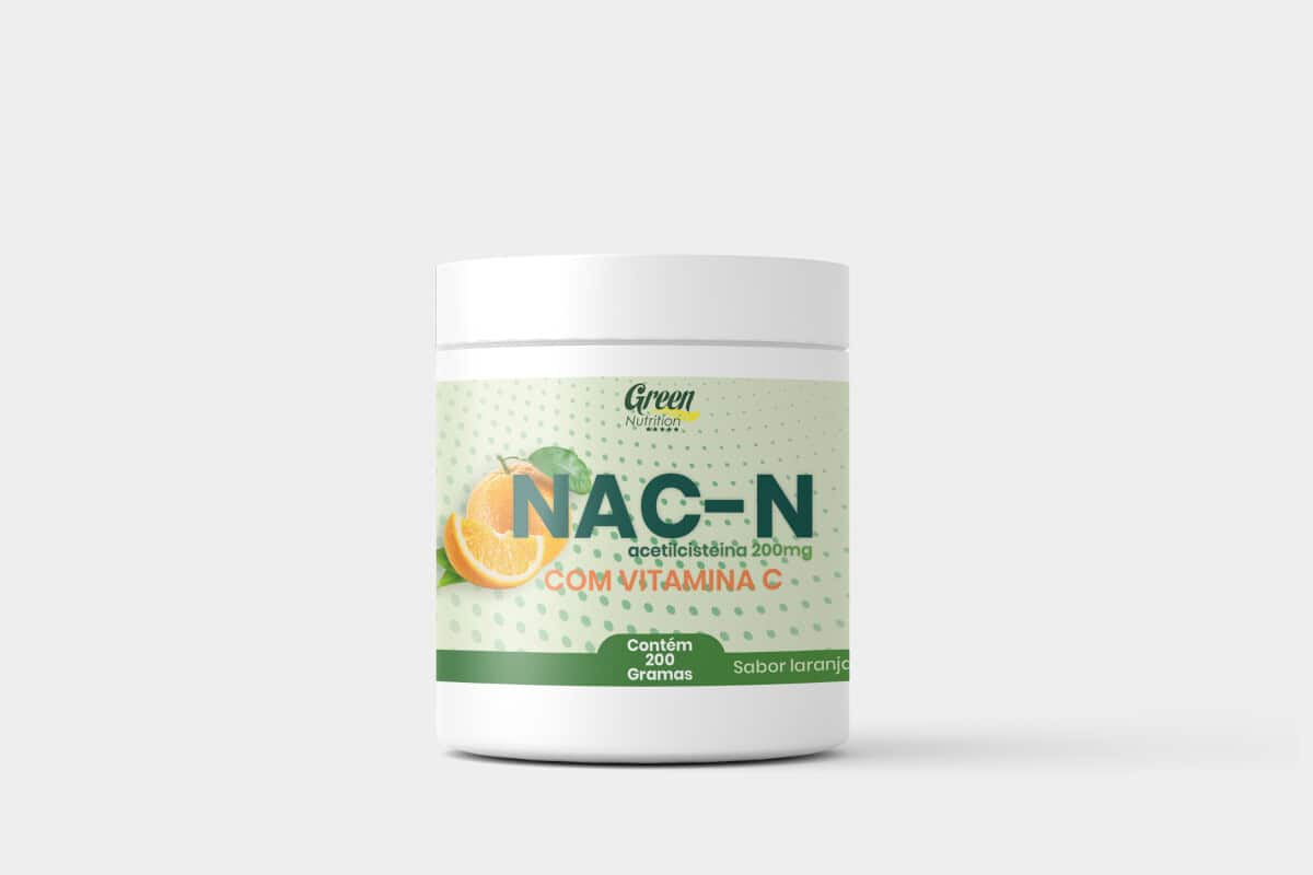 Imagem do produto NAC-N Acetilcisteína + Vitamina C 600mg em Pó Green Nutrition