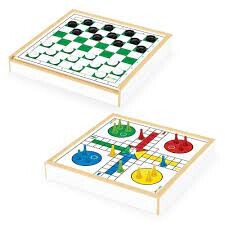 Imagem do produto Jogo de Tabuleiro 2 em 1 Damas e Ludo +6 Anos