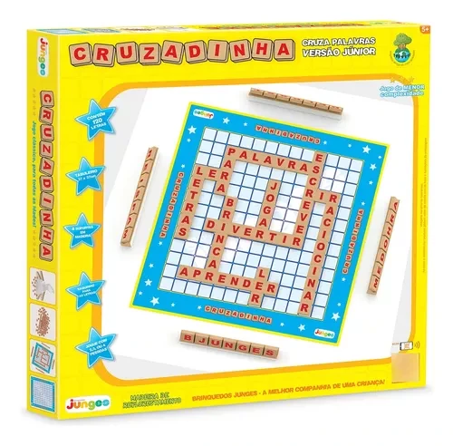 Imagem do produto Jogo Educativo Cruzadinha Alfabetização 120 Peças +7 Anos