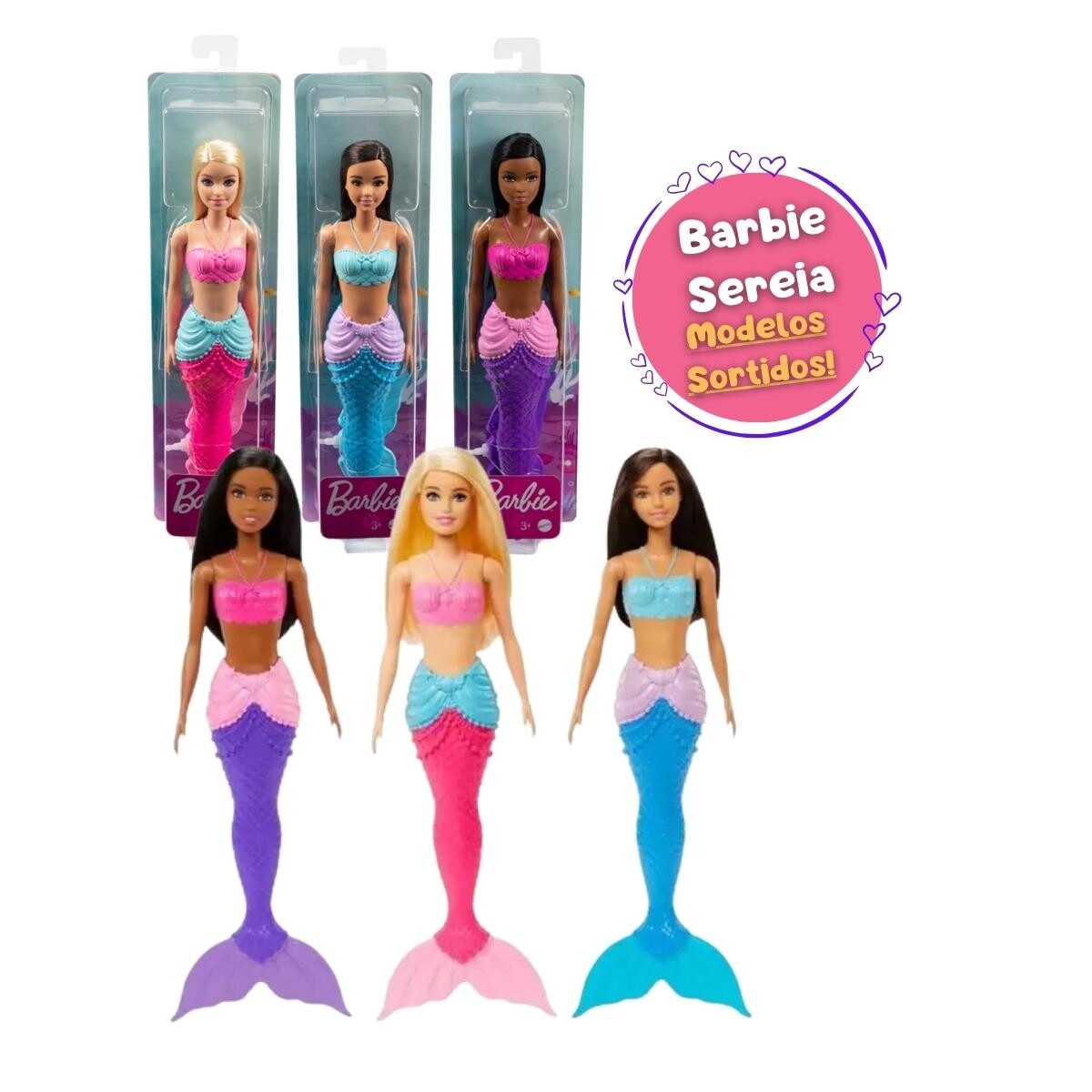 Imagem do produto Boneca Barbie Sereia Mattel Sortida Brinquedo Menina +3 Anos