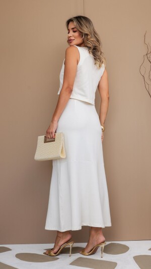 Foto3 - Conjunto Debora, Conjunto Feminino saia longa com colete