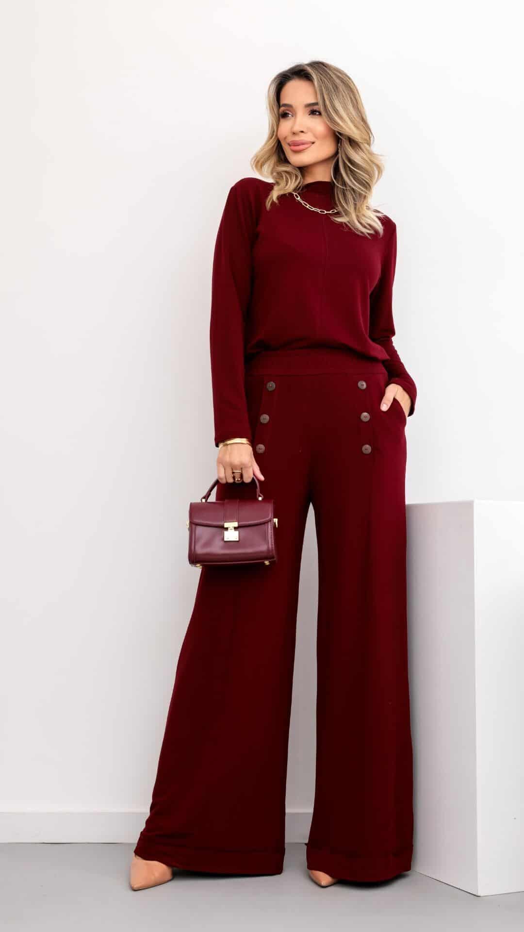 Foto 1 - Conjunto Heloisa de Pantalona e manga longa