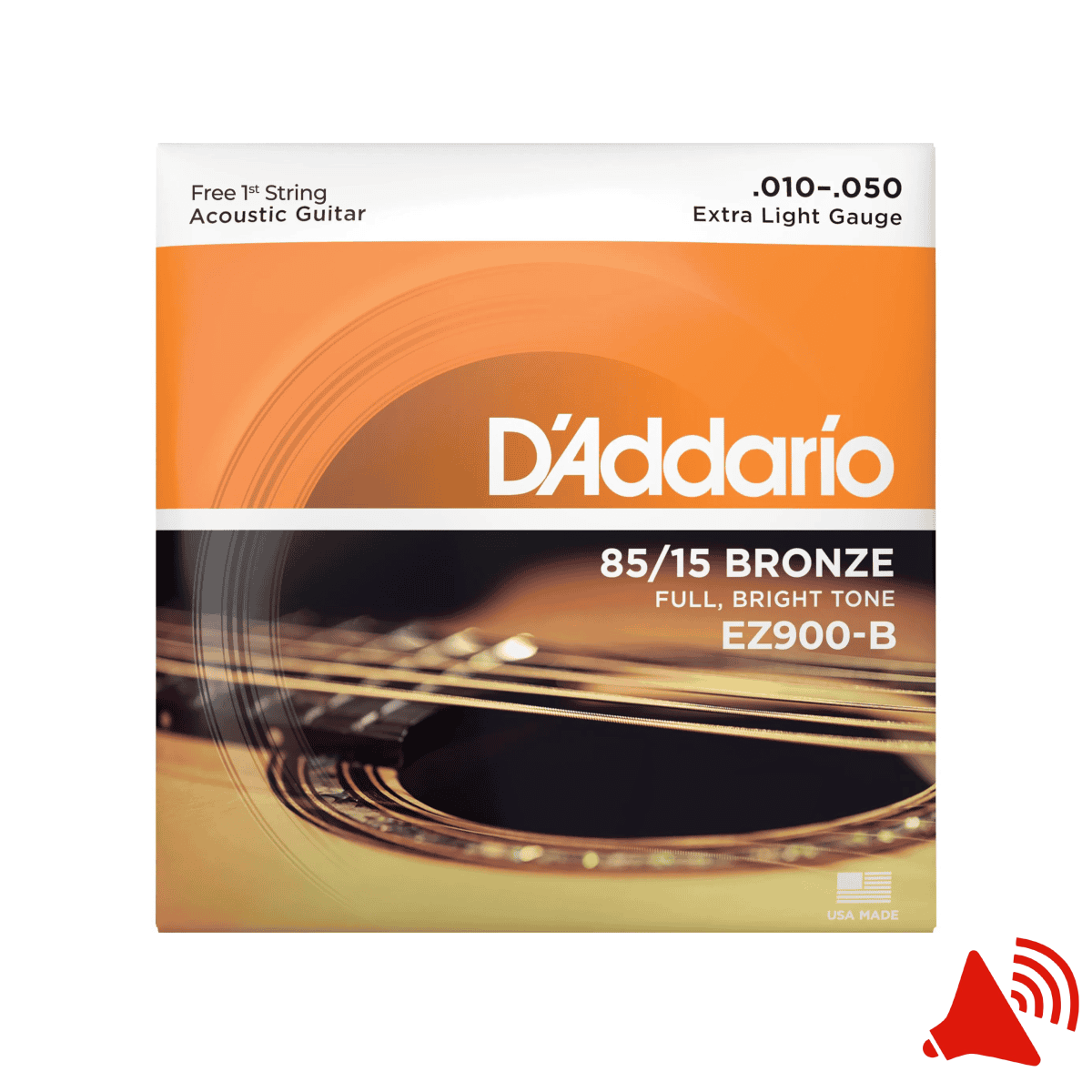 Imagem do produto Encordoamento para Violão Aço D'Addario EZ900-B Bronze 85/15 .010-.050