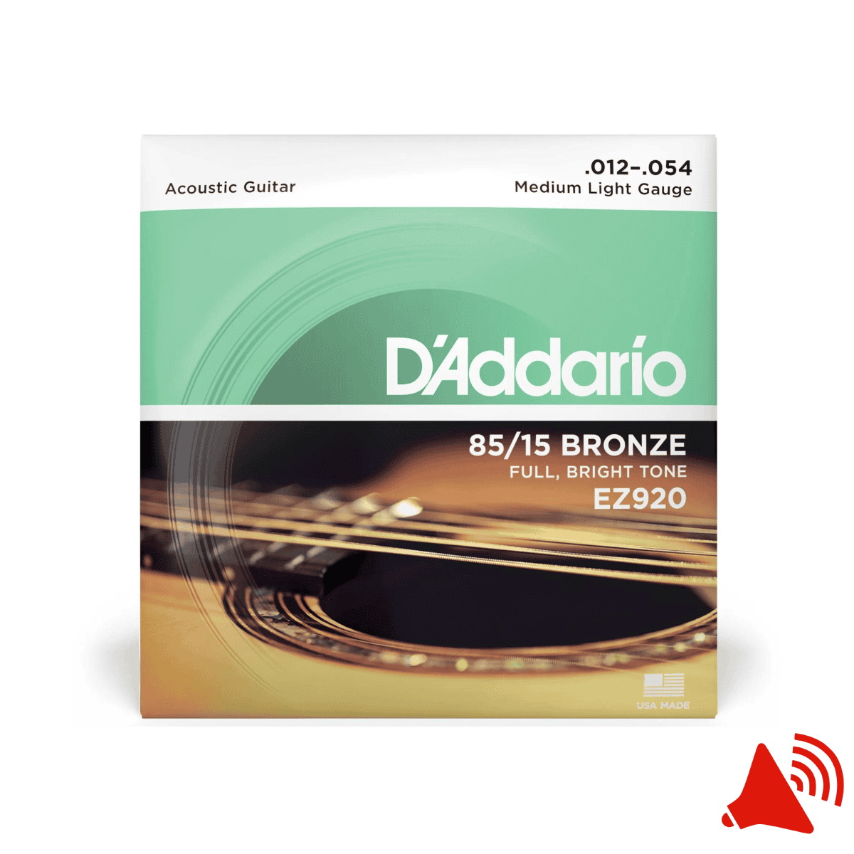 Imagem do produto Encordoamento para Violão Aço D'Addario EZ920-B Bronze 85/15 .012-.054