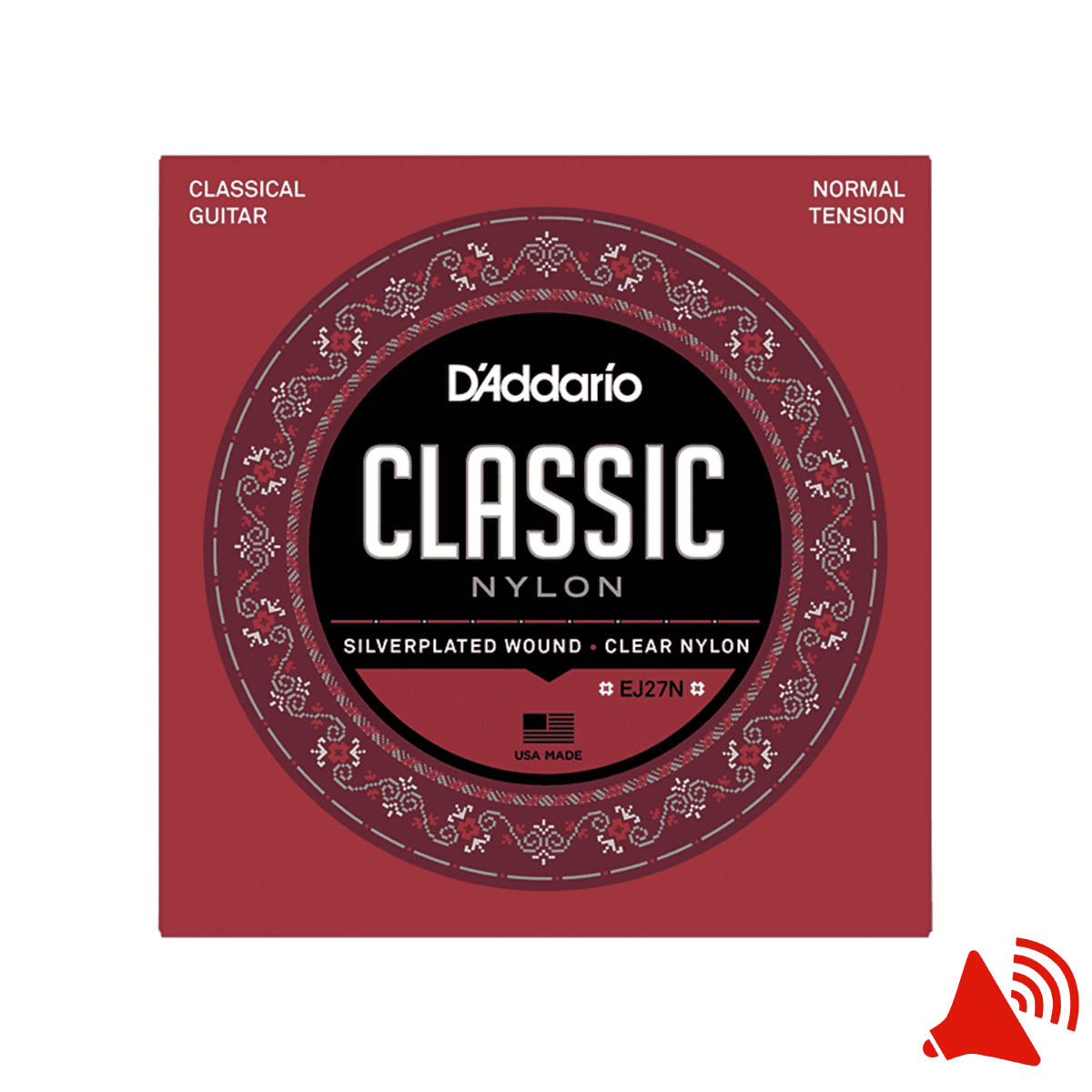 Imagem do produto Encordoamento para Violão Nylon D'Addario EJ27N Tensão Média