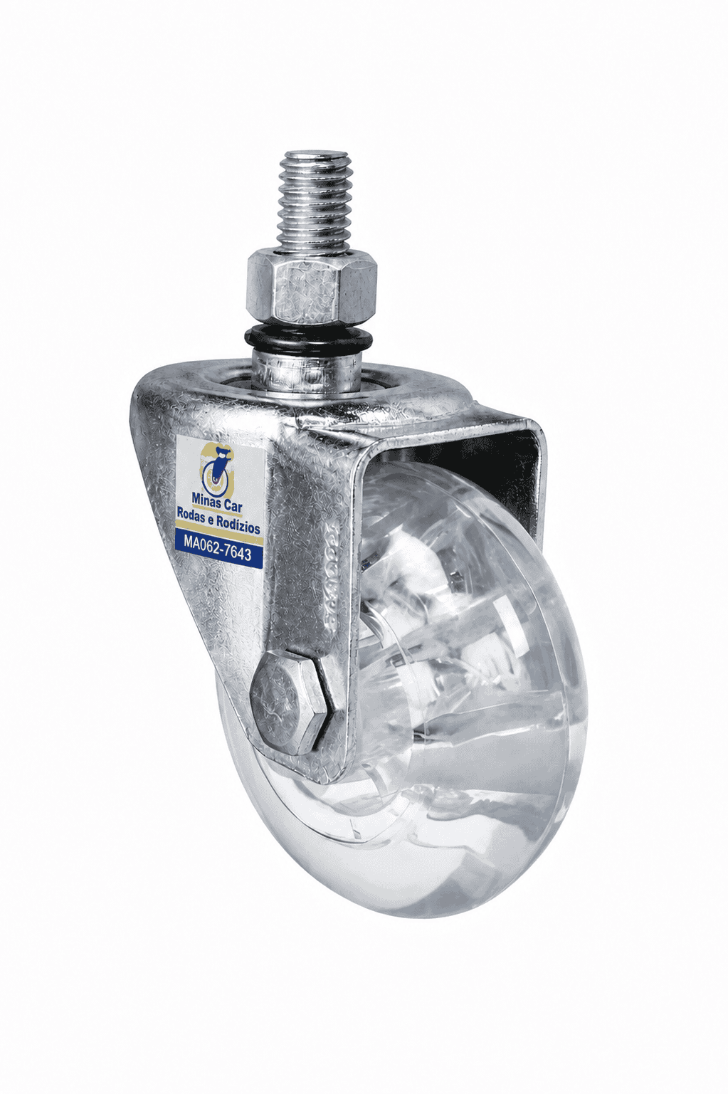 Foto 1 - Rodízio com Roda de Gel GL210GEL / GL310GEL / GL410GEL - Alta Performance e Conforto na Movimentação - Giratório com Freio, sem Freio e Fixo