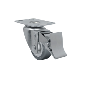 Foto1 - Rodízio Giratório Industrial L10 com Roda BP (PVC) para Carrinhos - GL210BP / GL310BP / GL410BP Giratório sem Freio, com Freio e Fixo