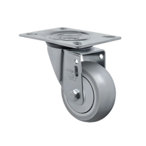 Foto1 - Rodízio Giratório e Fixo Industrial L12 com Roda Borracha Soft (SP) - GL312SP / GL412SP / GL512SP / GL612SP - Giratório com Freio, sem Freio e Fixo