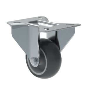 Foto1 - Rodízio Giratório e Fixo Industrial L12 com Roda de PVC (BP) - GL312BP / GL412BP / GL512BP / GL612BP - Giratório com Freio, sem Freio e Fixo