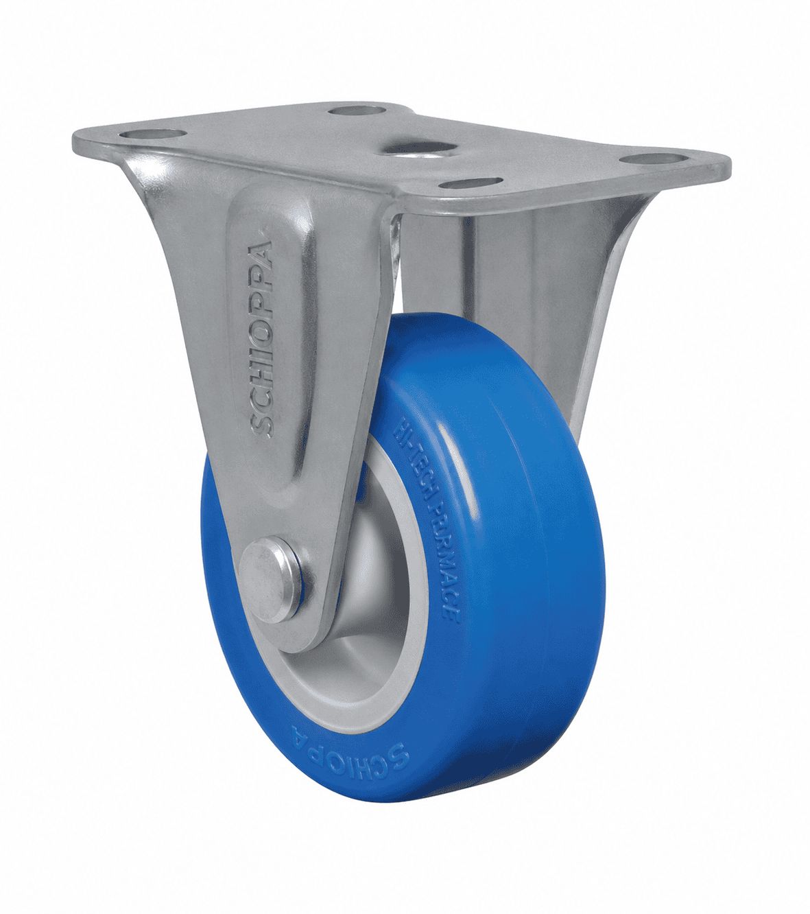 Foto 1 - Rodízio Industrial L10 com Roda TP em Composto Termoplástico - GL210TP / GL310TP / GL410TP - Giratório sem Freio, com Freio e Fixo
