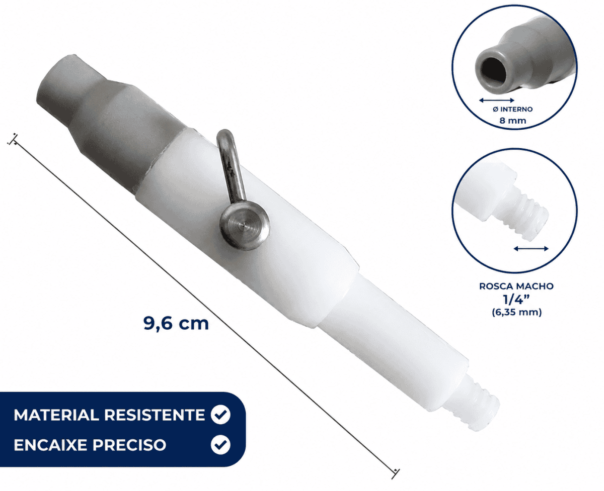 Foto 1 - Ponteira Sugador C/ regulagem poliacetal