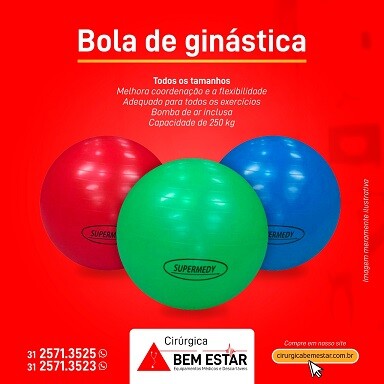 Foto 1 - Bola de Ginástica Supermedy