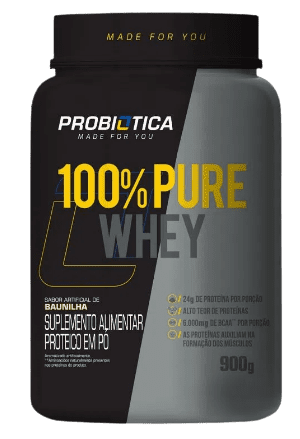 Foto 1 - 100% Pure Whey - Probiotica - 900gr