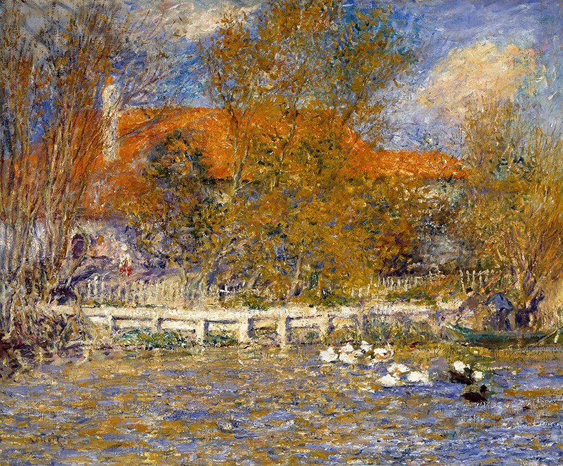 Foto 1 - A Lagoa dos Patos Pintura de Pierre Auguste Renoir em TELA